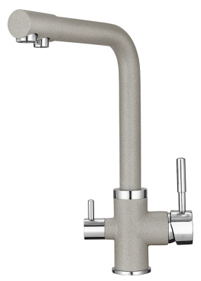 Кухонный смеситель GRANULA  GR-2015, БАЗАЛЬТ