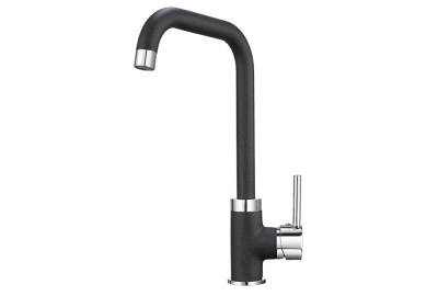 Кухонный смеситель GRANULA  0041, ЧЁРНЫЙ