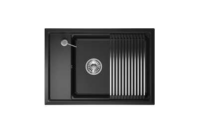 Кухонная мойка GRANULA KS-7305, ЧЁРНЫЙ