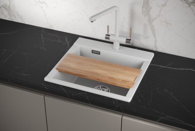 Кухонная мойка GRANULA ES-5201, АРКТИК (БЕЛЫЙ)