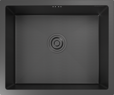 GRANFEST METAL Мойка нерж.сталь AISI 304  PVD графит 1 чаша 530*440*215 мм арт.GF-