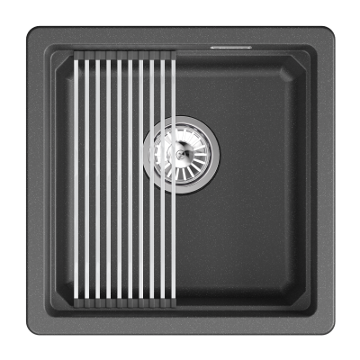 Кухонная мойка GRANULA KS-4501U, ЧЁРНЫЙ