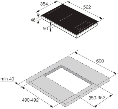 Варочная поверхность домино Asko HID352GC