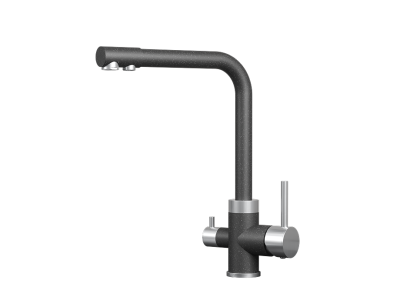 Кухонный смеситель GRANULA GR-5015, ЧЁРНЫЙ