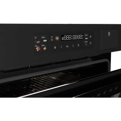 Электрический духовой шкаф с функцией пароварки Hiberg S-VMF 5515 B SMART