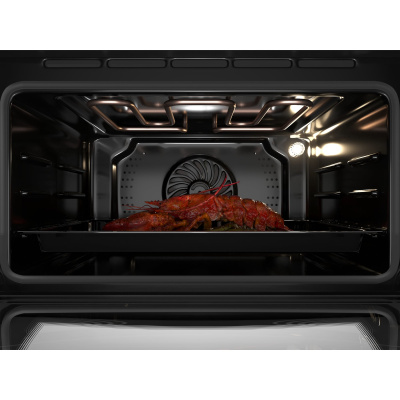 Электрический духовой шкаф с функцией пароварки Hiberg S-VMF 5515 B SMART