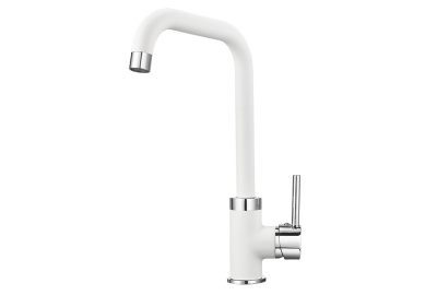 Кухонный смеситель GRANULA  0041, АРКТИК (БЕЛЫЙ)