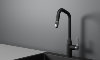 Кухонный смеситель GRANULA с выдвижным изливом и подключением к фильтру GR-8171, ТУРМАЛИН