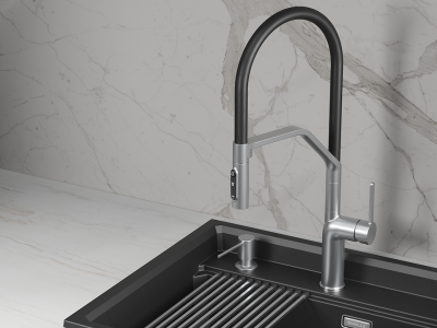 Кухонный смеситель GRANULA GR-9012, НЕРЖАВЕЙКА