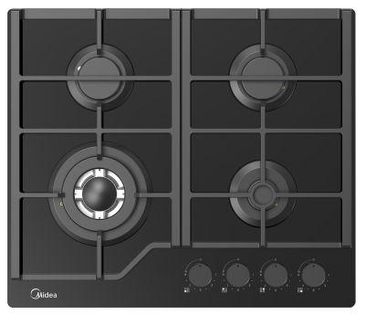 Встраиваемая газовая варочная поверхность Midea MG693TGB