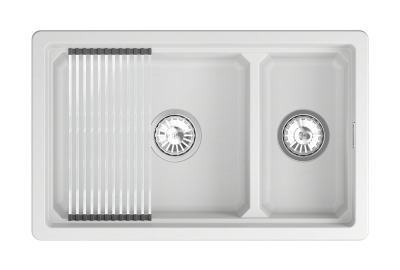 Кухонная мойка GRANULA KS-7304U, АРКТИК (БЕЛЫЙ)