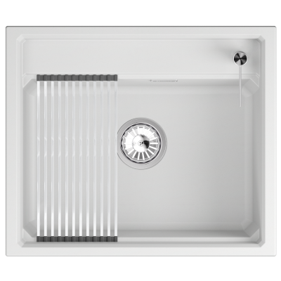Кухонная мойка GRANULA KS-6003, АРКТИК (БЕЛЫЙ)