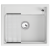 Кухонная мойка GRANULA KS-6003, АРКТИК (БЕЛЫЙ)