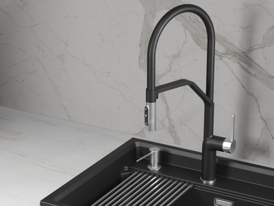 Кухонный смеситель GRANULA GR-9012, ТУРМАЛИН