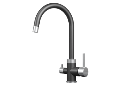 Кухонный смеситель GRANULA GR-5169, ШВАРЦ