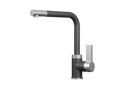 Кухонный смеситель GRANULA GR-5504, ЧЕРНЫЙ