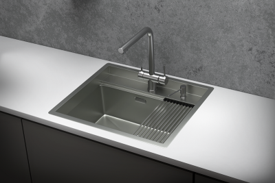 Кухонная мойка GRANULA KS-6051, СТАЛЬ МАТОВАЯ