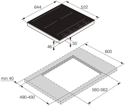 Варочная поверхность индукционная Asko HID654GC