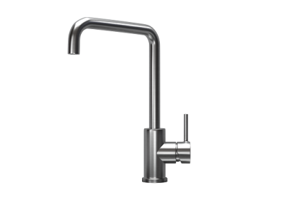 Кухонный смеситель GRANULA  KS-7110, СТАЛЬ САТИН