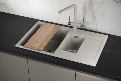 Кухонная мойка GRANULA ES-7808, БАЗАЛЬТ