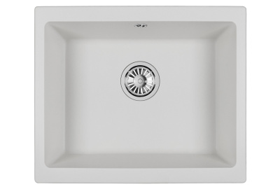 Кухонная мойка GRANULA GR-5551, АРКТИК (БЕЛЫЙ)