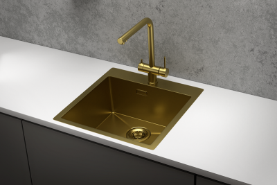 Кухонная мойка GRANULA GR-5151, ЗОЛОТО САТИН