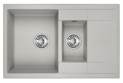 Кухонная мойка GRANULA GR-7802, БАЗАЛЬТ