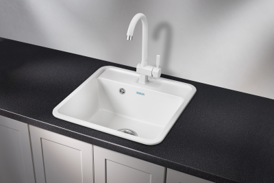 Кухонная мойка GRANULA ST-5001, БЕЛЫЙ