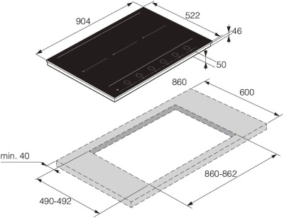 Варочная поверхность индукционная Asko HID956GC