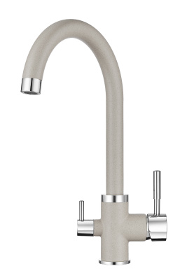 Кухонный смеситель GRANULA  GR-2168, БАЗАЛЬТ