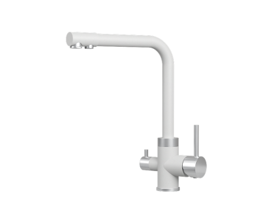 Кухонный смеситель GRANULA 5015, АРКТИК (БЕЛЫЙ)