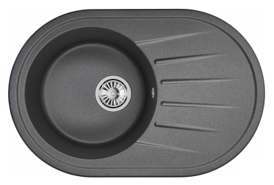 Кухонная мойка GRANULA ST-7601, ГРАФИТ
