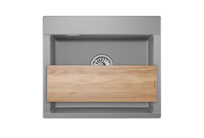 Кухонная мойка GRANULA ES-5804, АЛЮМИНИУМ