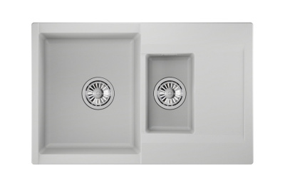 Кухонная мойка GRANULA ES-7808, АРКТИК (БЕЛЫЙ)