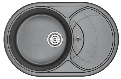 Кухонная мойка Granula GR-7801 шварц 775х495мм