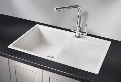 Кухонная мойка GRANULA GR-7804, АРКТИК (БЕЛЫЙ)