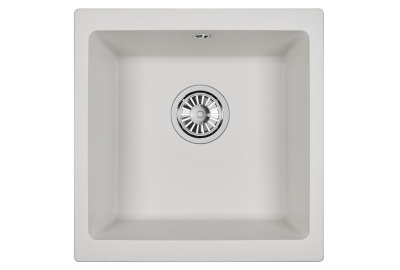 Кухонная мойка GRANULA GR-4451, АРКТИК (БЕЛЫЙ)
