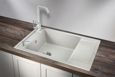 7806, БАЗАЛЬТ, кухонная мойка, кварц