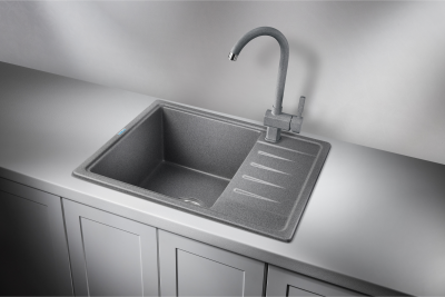 Кухонная мойка GRANULA ST-5803, ГРАФИТ