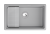 Кухонная мойка GRANULA KS-7303U, АЛЮМИНИУМ
