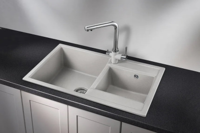 Кухонная мойка GRANULA GR-8201, БАЗАЛЬТ