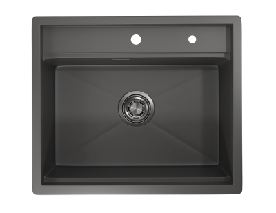 Кухонная мойка GRANULA KS-6051, ГРАФИТ МАТОВЫЙ