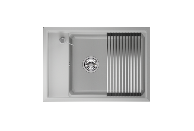 Кухонная мойка GRANULA KS-7305, АРКТИК (БЕЛЫЙ)