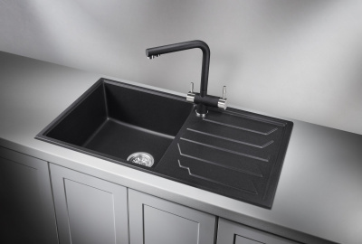 Кухонная мойка GRANULA GR-8601, ЧЁРНЫЙ