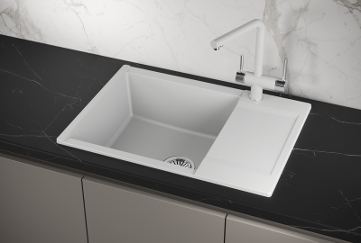 Кухонная мойка GRANULA ES-7003, АРКТИК (БЕЛЫЙ)