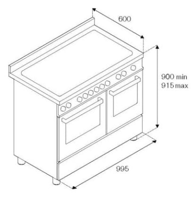 Кухонный блок Bertazzoni Professional PRO105I3EXT