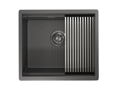 Кухонная мойка GRANULA KS-5045U, ГРАФИТ МАТОВЫЙ