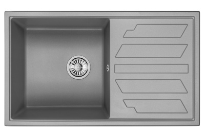 Кухонная мойка GRANULA GR-8601, АЛЮМИНИУМ