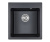 Кухонная мойка GRANULA GR-4651, ШВАРЦ (чёрный металлик)