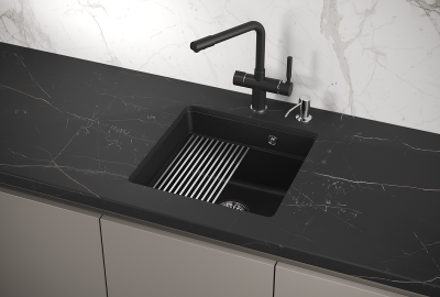 Кухонная мойка GRANULA KS-4501U, ЧЁРНЫЙ